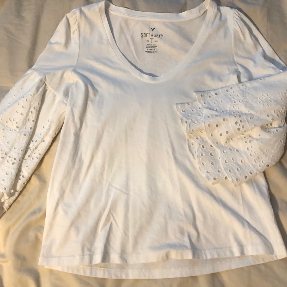AEO White Soft and Sexy Blouse